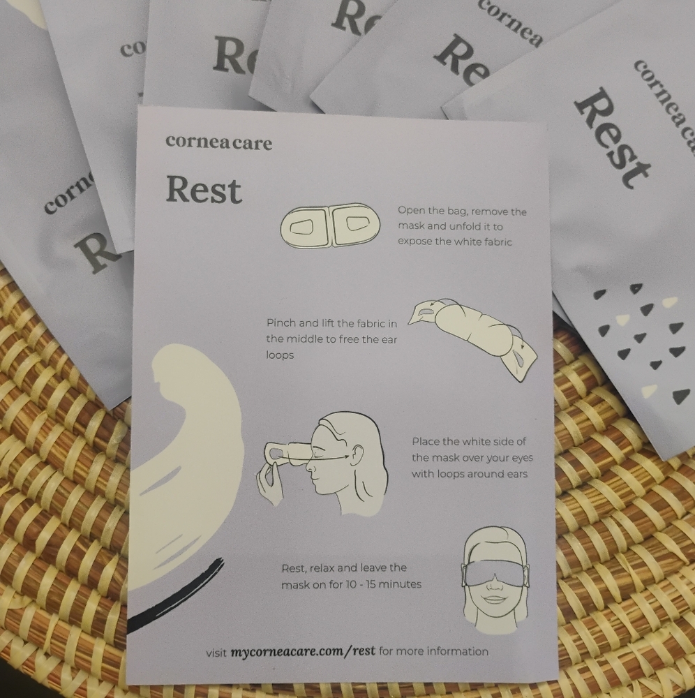 Cornea Care REST Self-Heating Eye Masks, Pack of 6 NEW - Picture 5 of 16